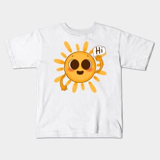 Sun salutation Sun says Hi Kids T-Shirt